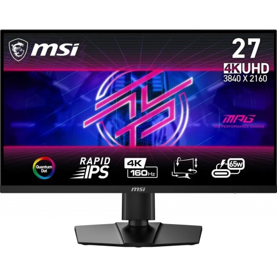 MSI MPG 274URF QD 27 Inch UHD Gaming Monitor - 4K Rapid IPS Panel, 160 Hz / 0.5ms (GtG) HDR 400